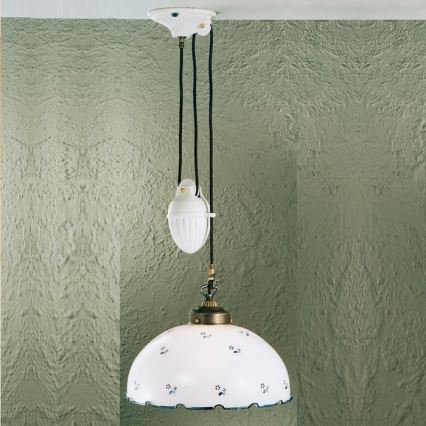 Kolarz 731.33.18 - Lysekrone i snor NONNA 1xE27/75W/230V blå