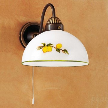 Kolarz 731.61.126 - Væglampe NONNA 1xE27/75W/230V citroner