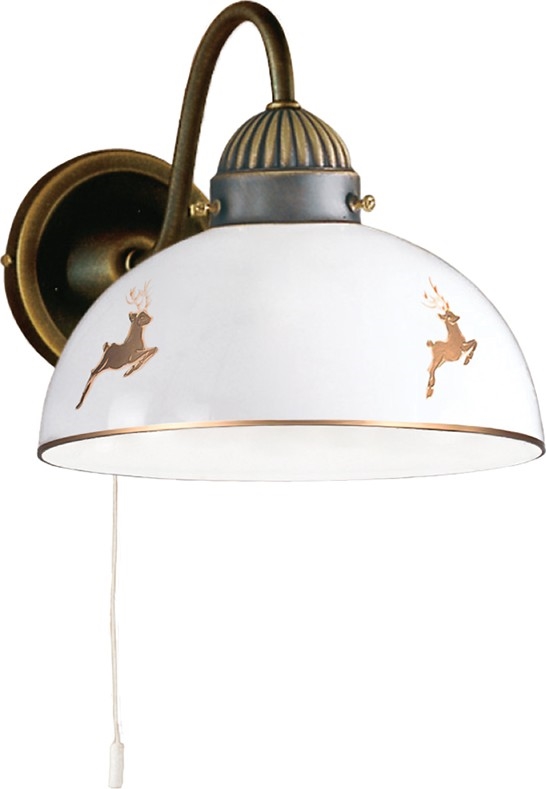 Kolarz 731.61.150 - Væglampe NONNA 1xE27/75W/230V, hjorteformet, i rosaguld