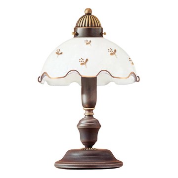 Kolarz 731.73.160 - Bordlampe NONNA 1xE27/75W/230V med blomster i roséguld