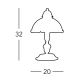 Kolarz 731.73.70 - Bordlampe NONNA 1xE14/60W/230V