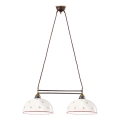 Kolarz 731.82.68 - Pendel NONNA 2xE27/75W/230V rød
