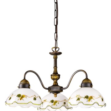 Kolarz 731.83.110 - Kædeophængt lysekrone NONNA 3xE27/75W/230V vinrød