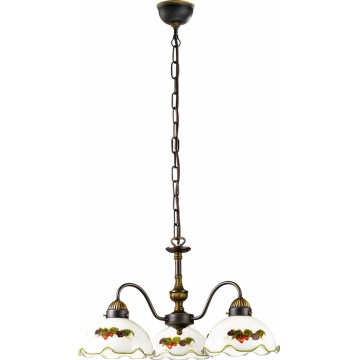 Kolarz 731.83.113 - Lysekrone på kæde NONNA 3xE27/75W/230V vin/jordbær