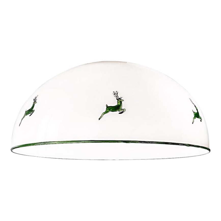 Kolarz 731.G101 - Erstatningsglas til lysekrone NONNA E27, Ø 30 cm, skovgrøn