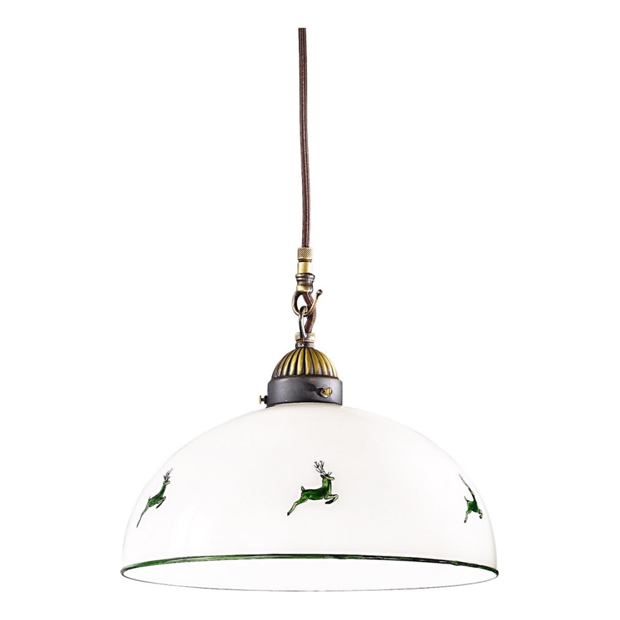 Kolarz 731.G101 - Erstatningsglas til lysekrone NONNA E27, Ø 30 cm, skovgrøn