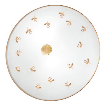 Kolarz 731.U12.4.160 - Væglampe NONNA 2xE14/60W/230V Ø 32 cm med blomstermotiv, rosenguld