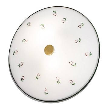 Kolarz 731.U12.4.70- Loftlampe NONNA 2xE14/60W/230V diameter 32 cm grøn/messing