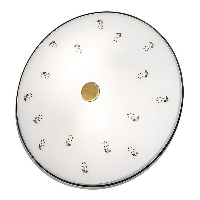 Kolarz 731.U12.4.70- Loftlampe NONNA 2xE14/60W/230V diameter 32 cm grøn/messing