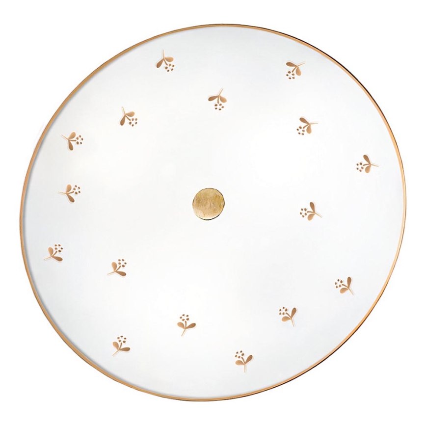 Kolarz 731.U13.4.160 - Væglampe NONNA 3xE27/60W/230V Ø 42 cm, blomster i rosaguld