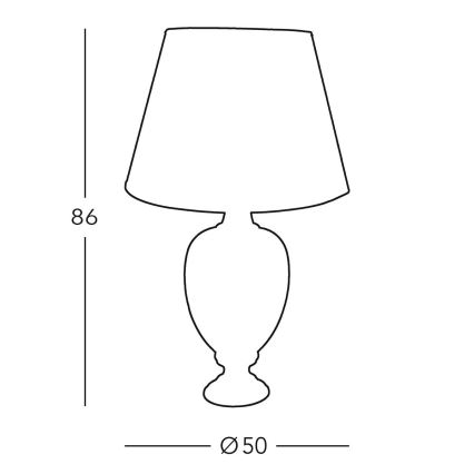 Kolarz 780.71 - Bordlampe DAUPHIN 1xE27/100W/230V