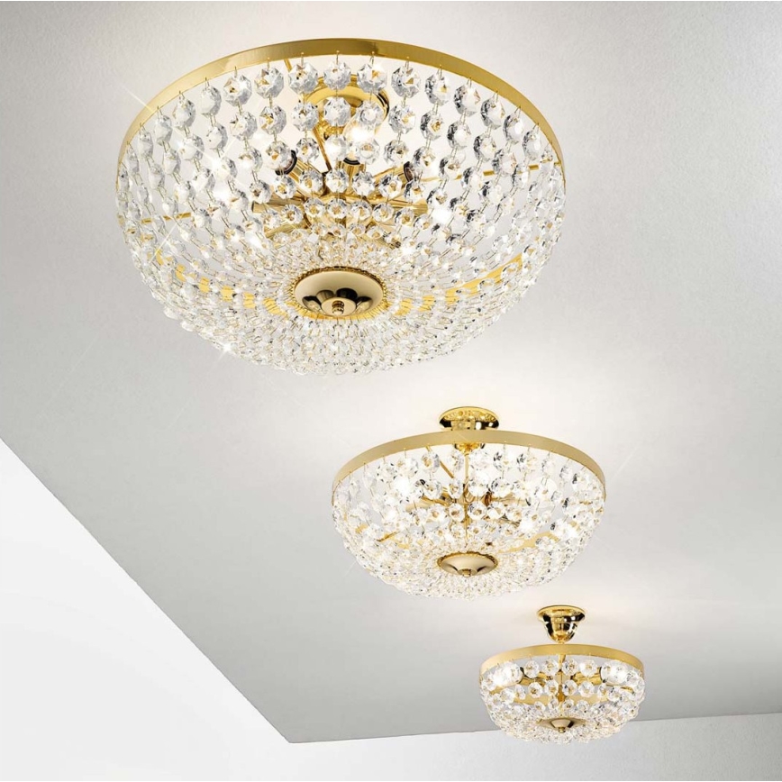 Kolarz 960.18K.3 - Lysekrone i krystal VALERIE 8xE14/40W/230V 24K guld