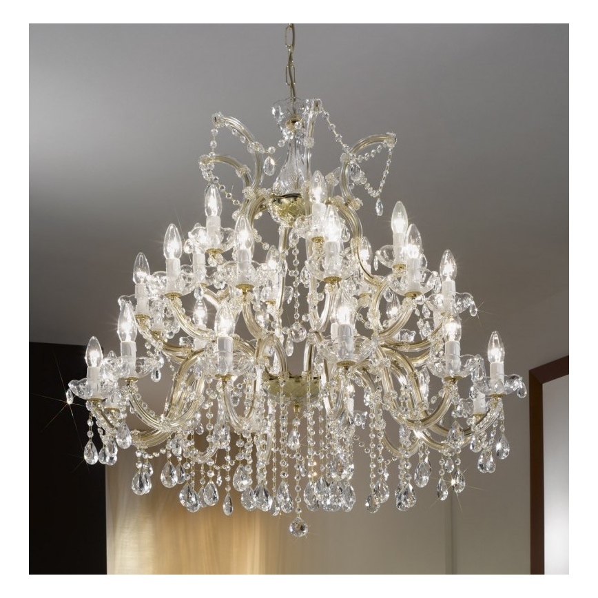 Kolarz 960.812+12+6 - Lysekrone i krystal VALERIE 30xE14/40W/230V