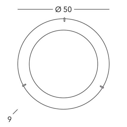 Kolarz A1306.13.3 - Loftlampe MOON 3xE27/60W/230V