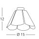 Kolarz A1346.11.W - Loftlampe BLOOM 1xE27/100W/230V