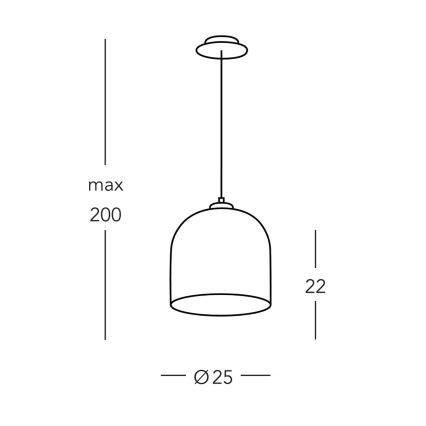 Kolarz A1352.31.G - Pendel NONNA 1xE27/60W/230V eg/hvid/grøn