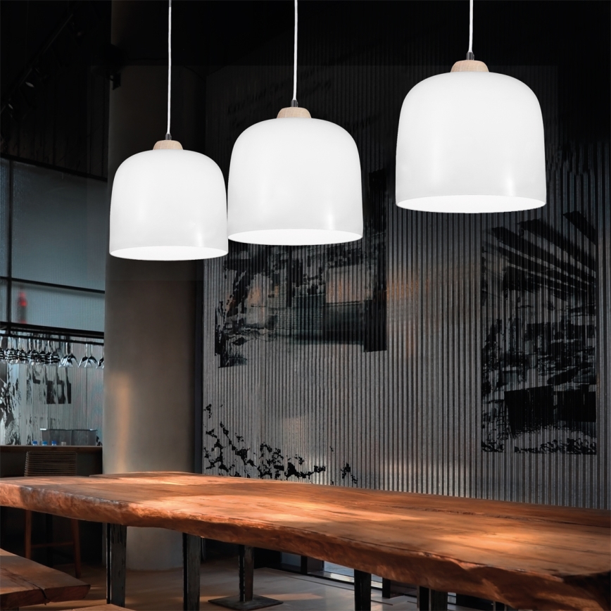 Kolarz A1352.31.W - Loftlampe på wire NONNA 1xE27/60W/230V eg/hvid