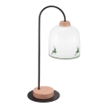 Kolarz A1352.71.G.100 - Bordlampe NONNA 1xE27/60W/230V hjort eg/hvid/grøn