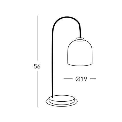 Kolarz A1352.71.G - Bordlampe NONNA 1xE27/60W/230V eg/hvid/grøn