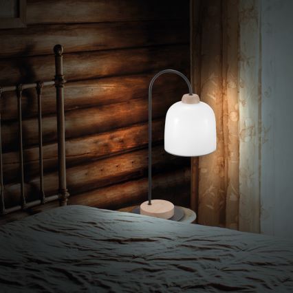 Kolarz A1352.71.Gr - Bordlampe NONNA 1xE27/60W/230V eg/hvid/grå