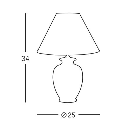 Kolarz A1354.71S - Bordlampe GIARDINO 1xE27/60W/230V diameter 25 cm