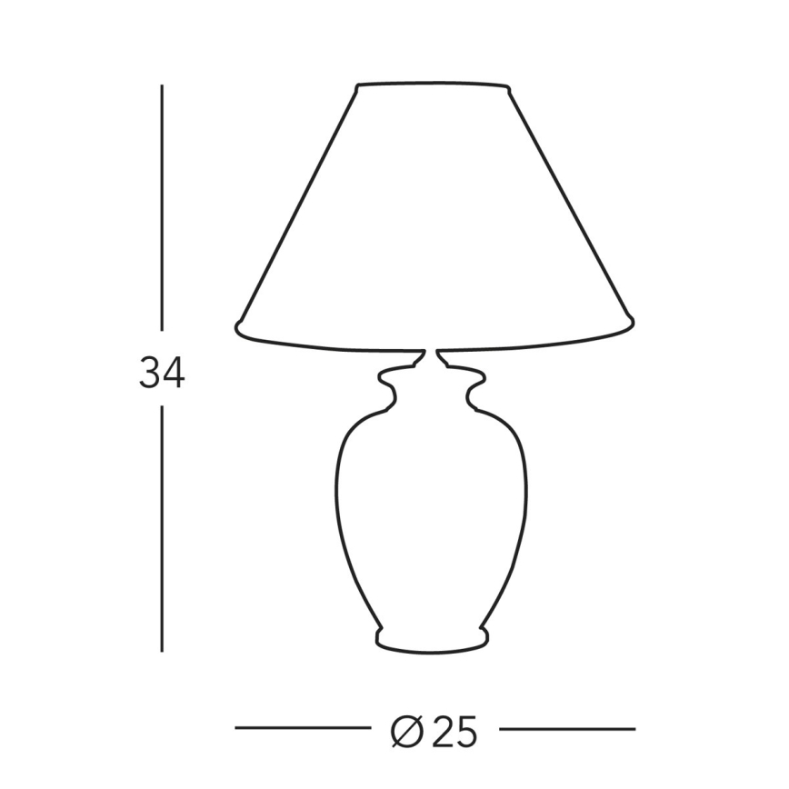 Kolarz A1354.71S - Bordlampe GIARDINO 1xE27/60W/230V diameter 25 cm