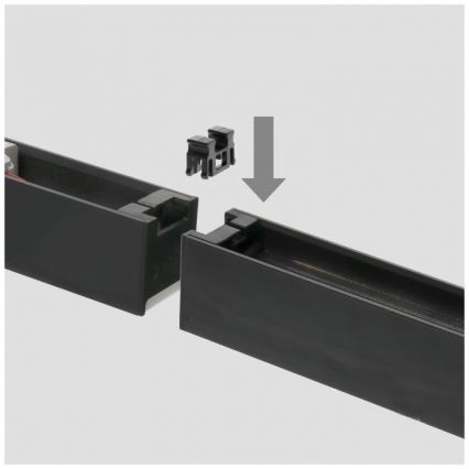 LED loftarmatur KOLINE, overflademonteret/ophængt, 40W/230V, 3000/4000/6500K, 120 cm, sort