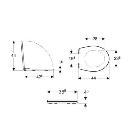 Kolo K90111000 - Toiletsæde Rekord duroplast/hvid