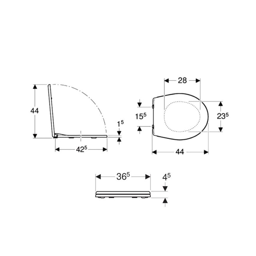 Kolo K90111000 - Toiletsæde Rekord duroplast/hvid
