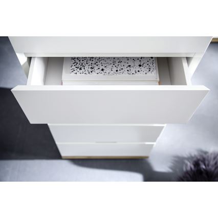 Kommode ARVI hvid/eg