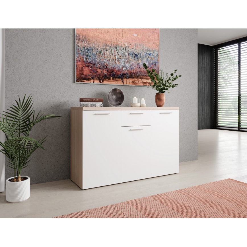 Kommode BRUNO sonoma eg/hvid