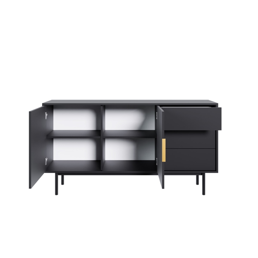 Kommode ELI, 154 x 82 x 39 cm, sort