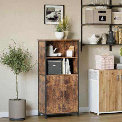 Kommode FIRA brun/sort