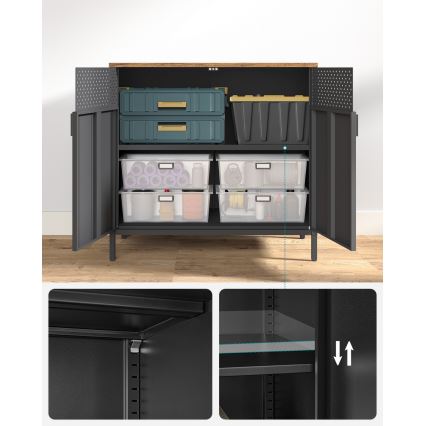 Kommode FIRA sort/brun