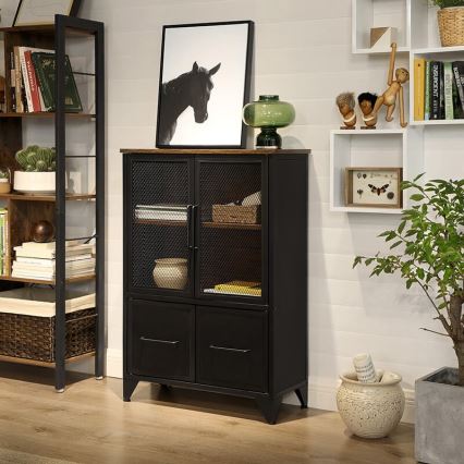 Kommode FIRA sort/brun