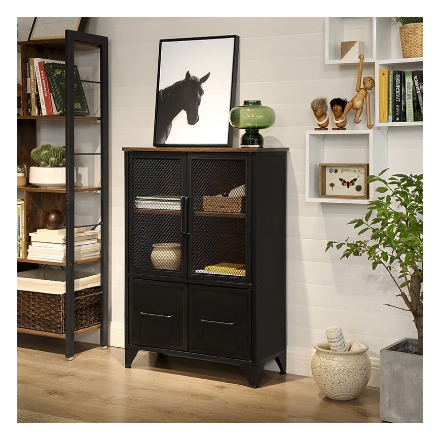 Kommode FIRA sort/brun
