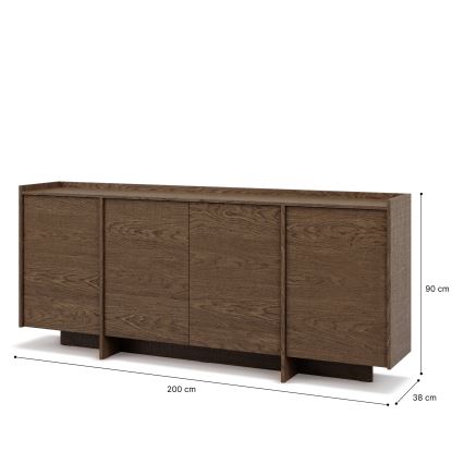 Kommode KEMI 200x90x38 egetræ