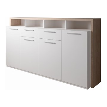 Kommode LEBY sonoma eg/hvid
