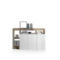 Kommode LENOR hvid/brun