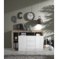 Kommode LENOR hvid/brun