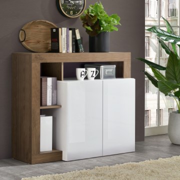 Kommode LENOR hvid/eg