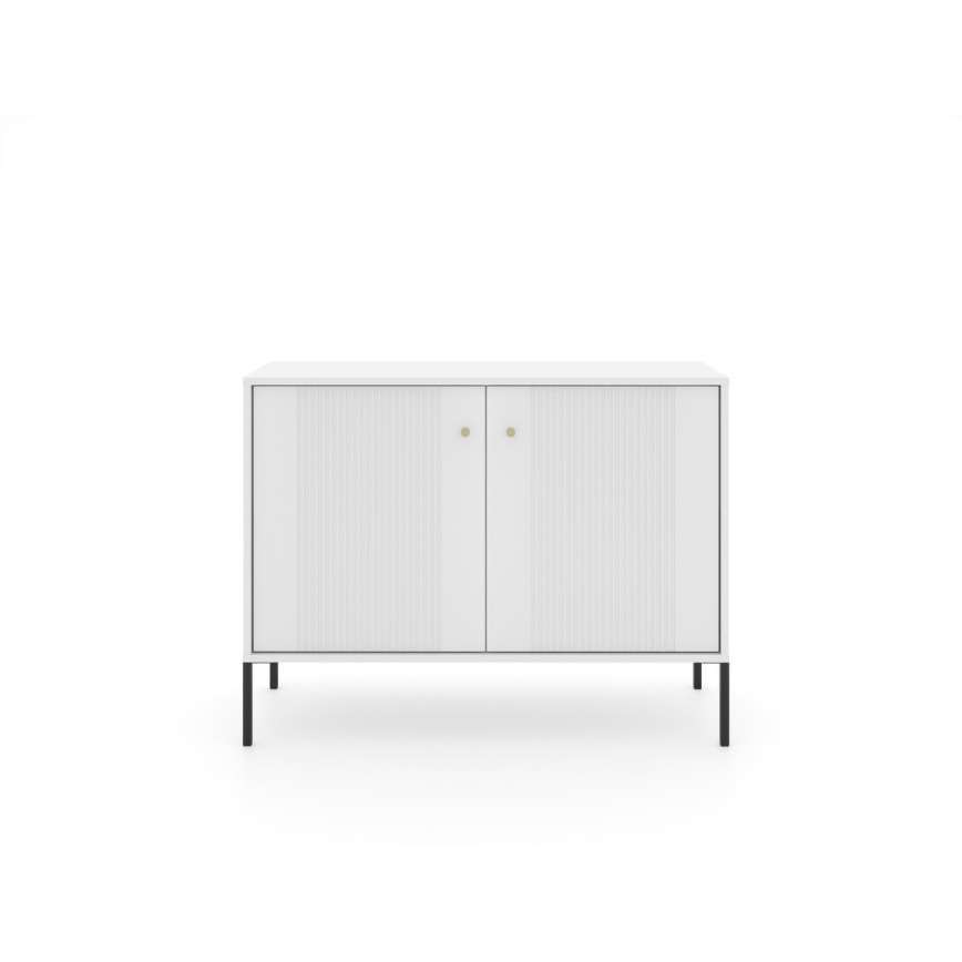 Kommode LUE 104x39 cm hvid/sort
