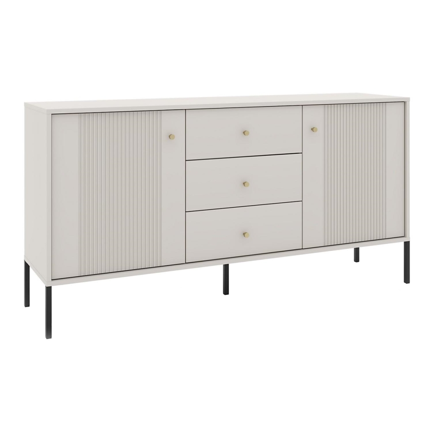 Kommode LUE beige/sort