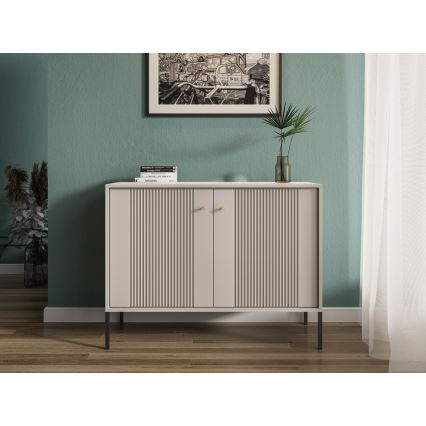 Kommode LUE beige/sort