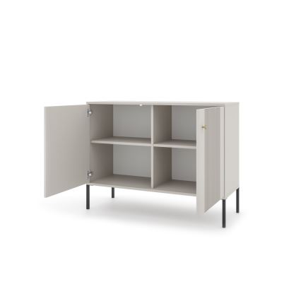 Kommode LUE beige/sort