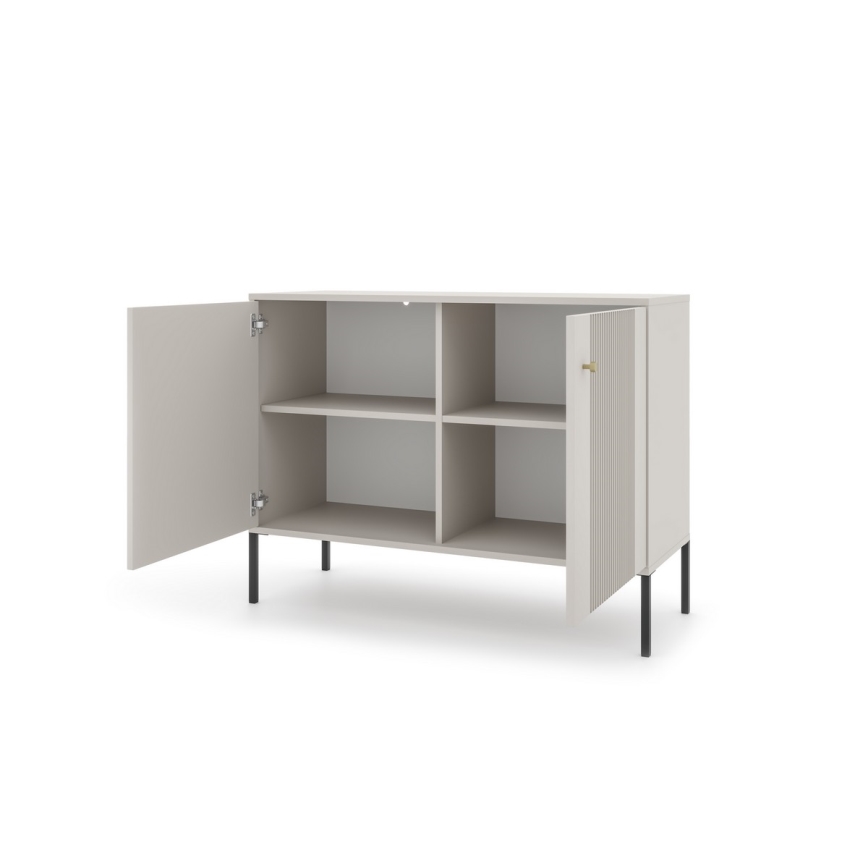 Kommode LUE beige/sort