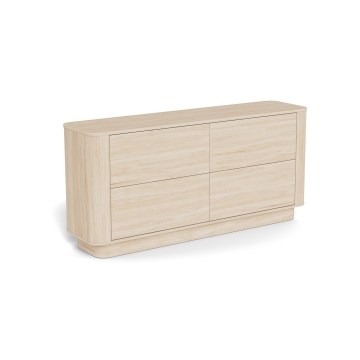 Kommode MADERA 160x75 cm hvid eg