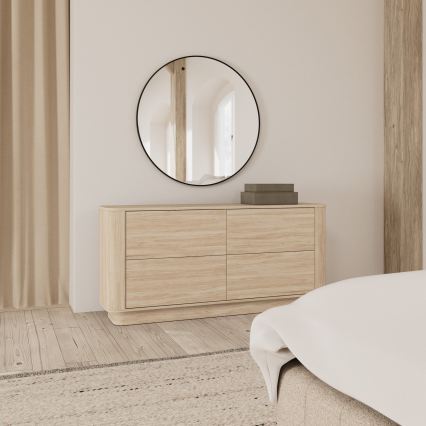 Kommode MADERA 160x75 cm hvid eg