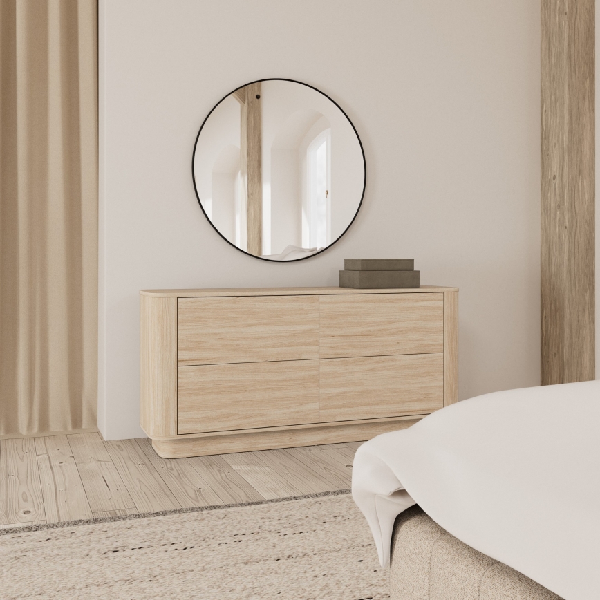 Kommode MADERA 160x75 cm hvid eg