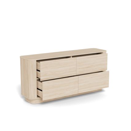 Kommode MADERA 160x75 cm hvid eg